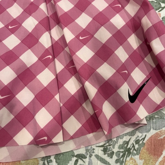 Nike Pink Plaid Mini Skirt - Picture 2 of 8